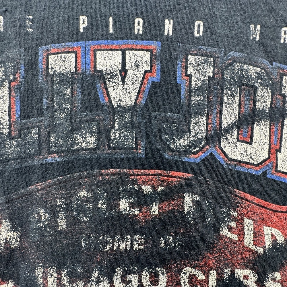 Men's 2016 Billy Joel In Concert‎ Tour Piano Man Chicago Cubs Tee Shirt 2XL - Picture 10 of 10